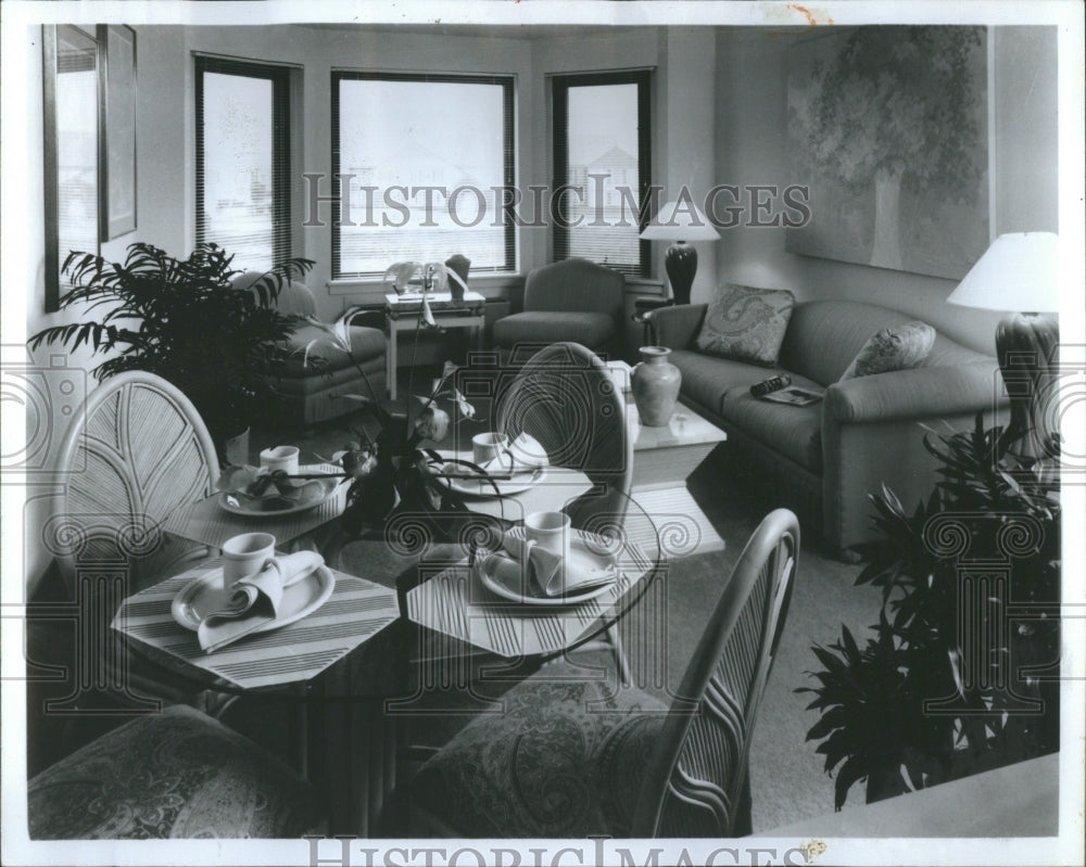 1990 Press Photo The living dining area Naperuille