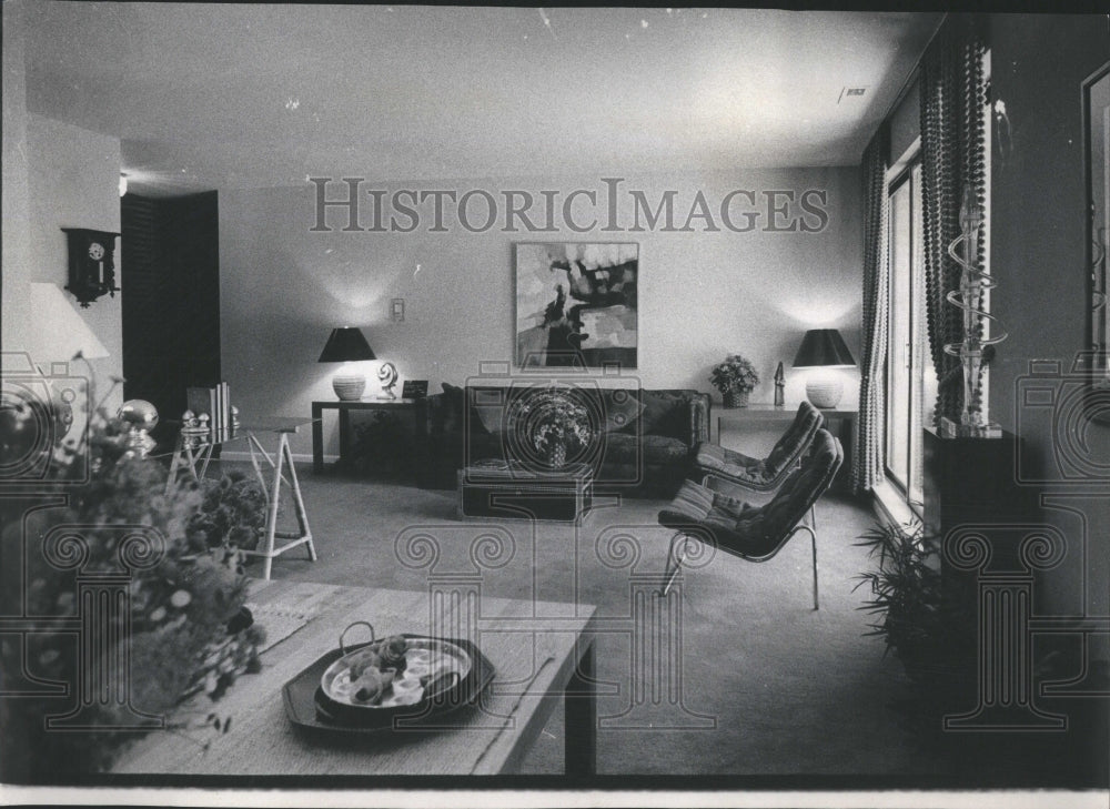 1971 Press Photo Contemporary Decor