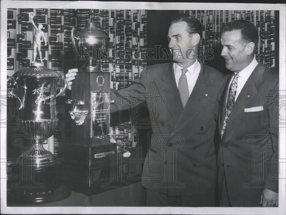 1953 Press Photo Smith Congress President Andrew Johnso