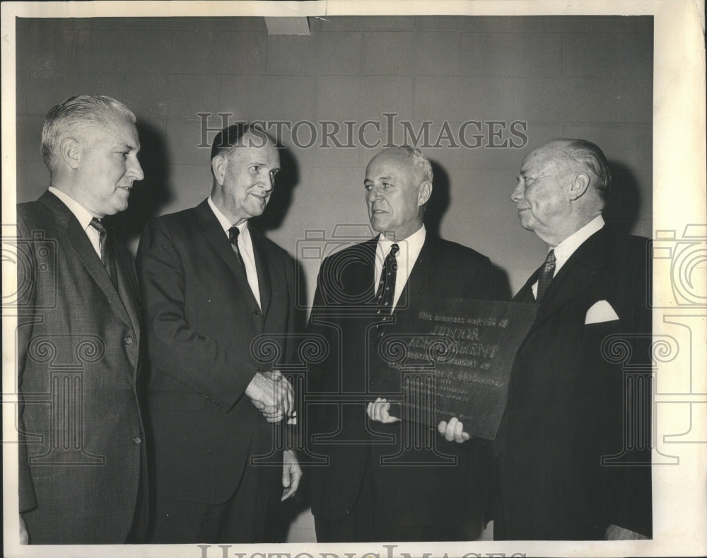 1963 Press Photo Teenagers business center dedication