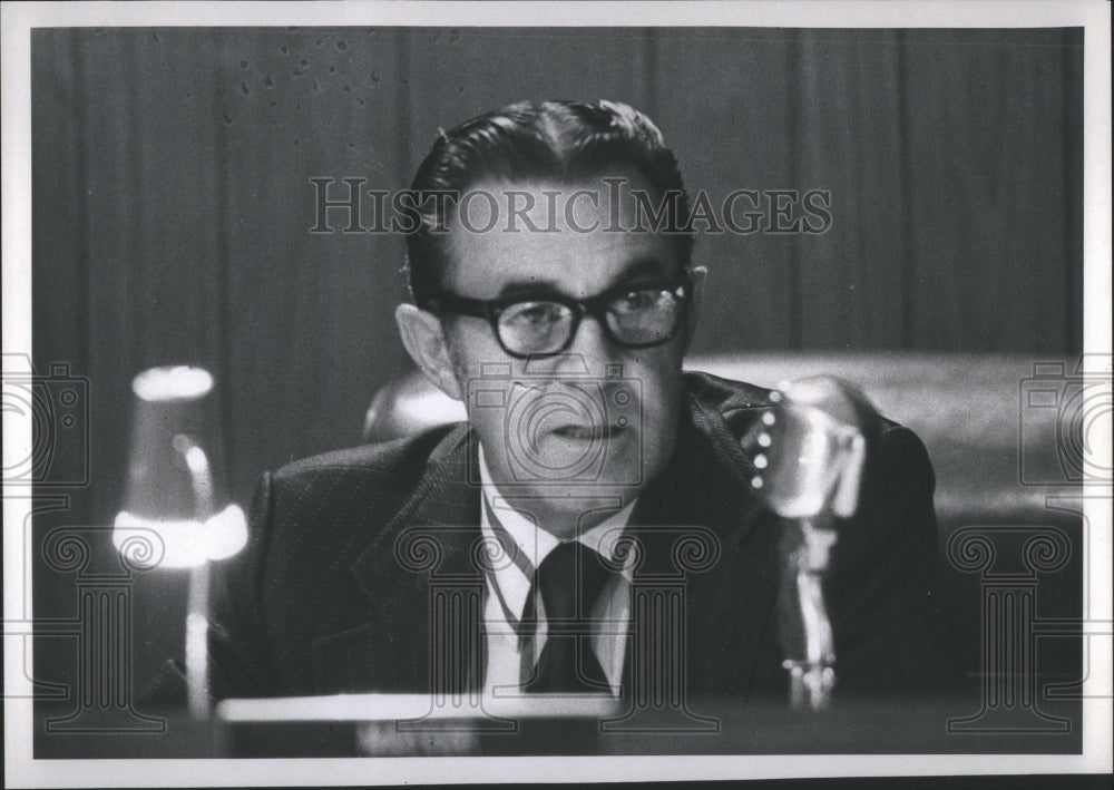 1972 Press Photo Markham Mayor Peter Wolff Illinois,