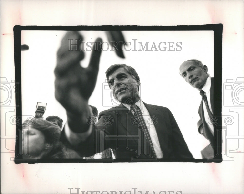 1988 Press Photo Michael Stanley Dukakis Governer 1983