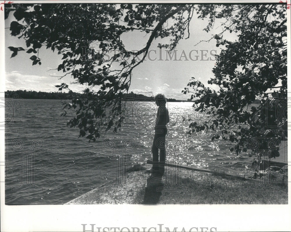 1983 Press Photo Robin Bobo Duguay Lake Ramsey