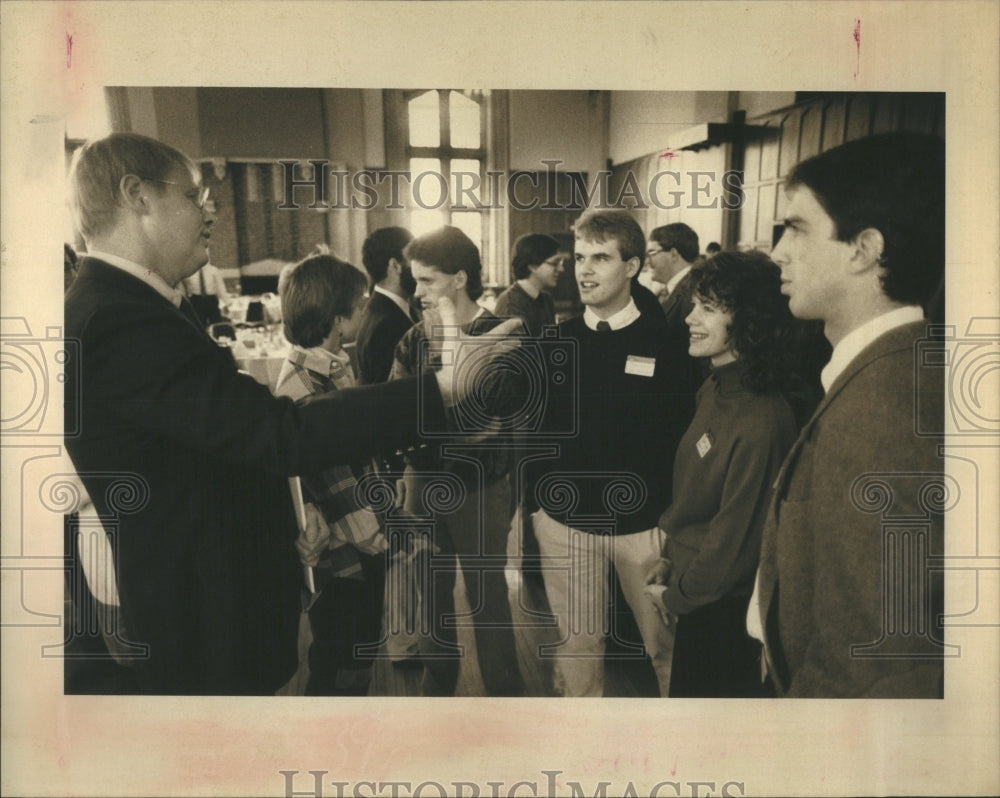 1988 Press Photo James Duderstadt University Michigan