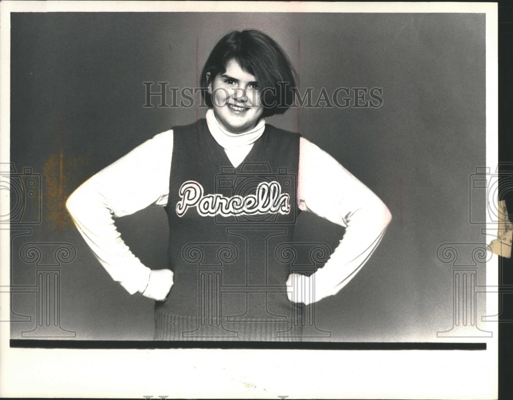 1988 Press Photo Elizabeth Duffy Cheerleader Birthday