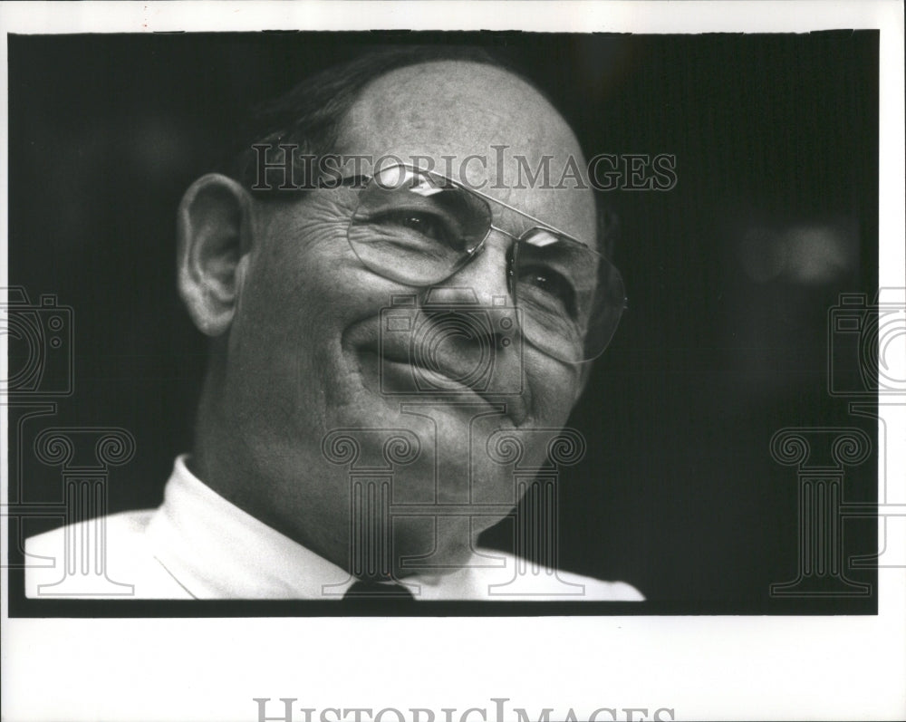 1992 Press Photo Ed Ducharme Mnufacturing Manager Motor