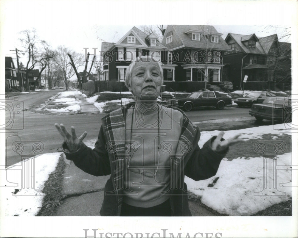 1992 Press Photo Grace Boggs Detroit Green Party Activi