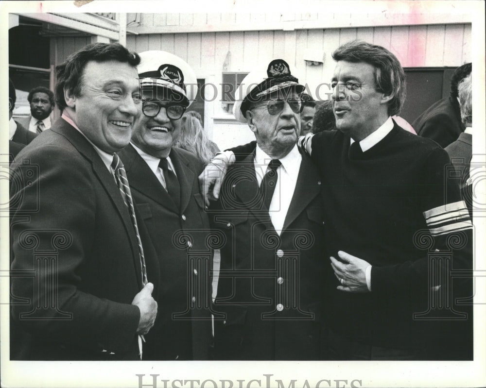 1984 Press Photo WJR Jp McCarthy Bill Band John Suchars