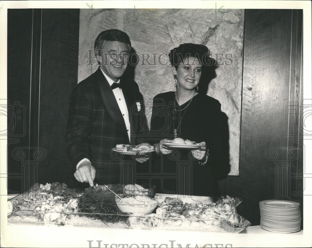 1991 Press Photo Bill Bonds American Television Anchor