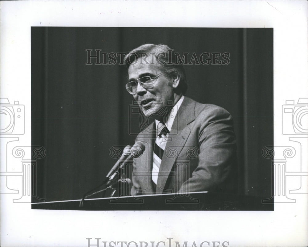 1978 Press Photo Thomas Bonner Wayne University Governo