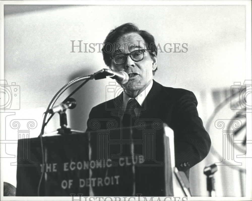 1981 Press Photo Dr.Thomas Bonner WSU Econ Club