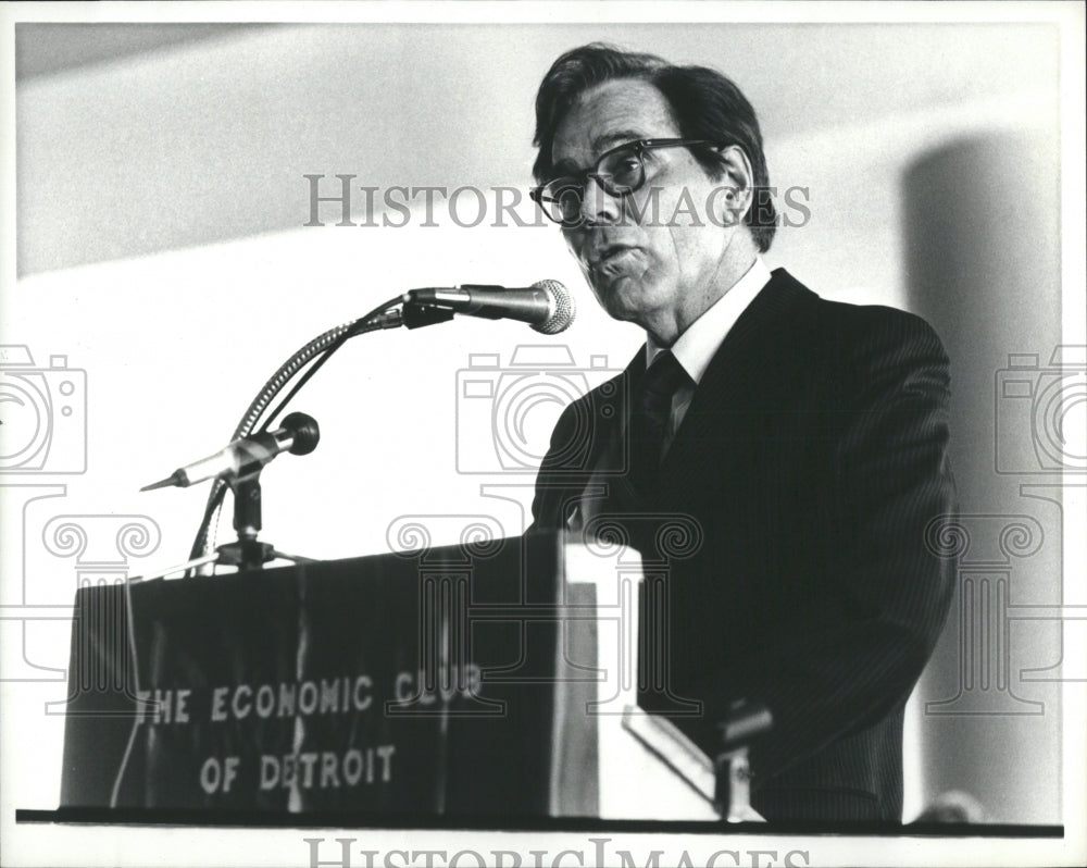 1981 Press Photo Dr.Thomas Bonner WSU Econ Club