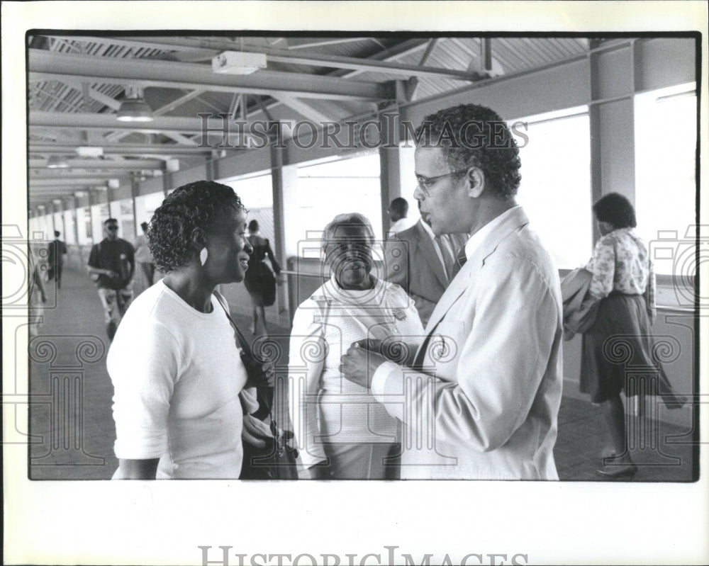 1986 Press Photo Horace Julian Bond Atlanta Activist