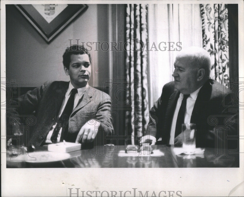 1971 Press Photo Julian Bond Roy Harris National Black