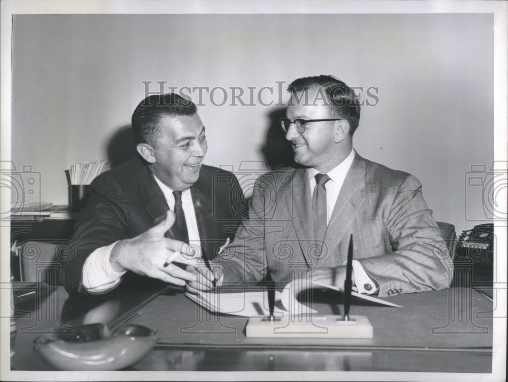 1957 Press Photo John Bodette NBC TV Charles R Abry