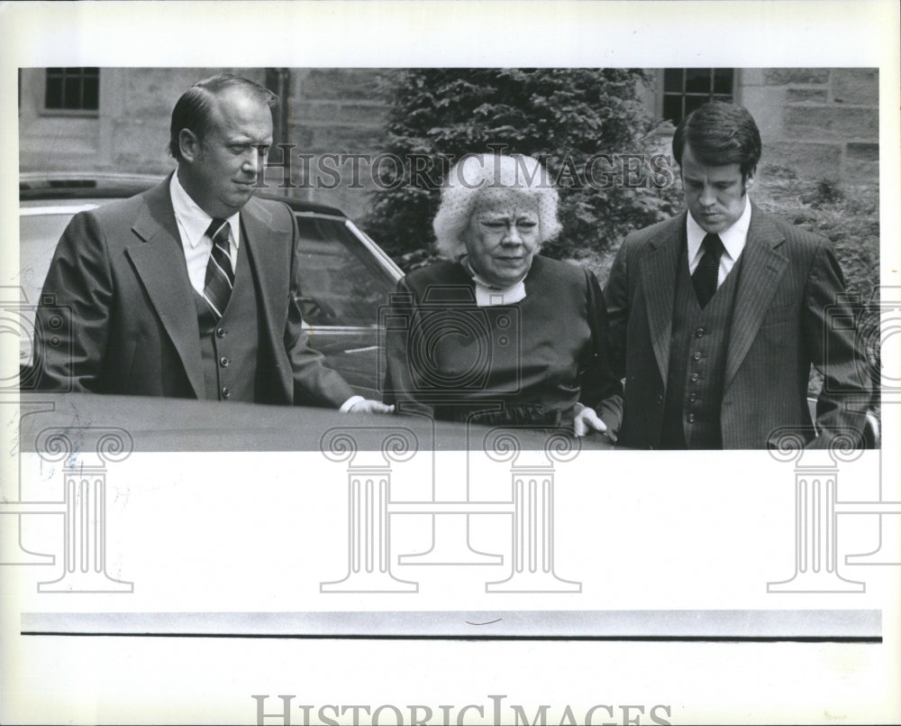 1978 Press Photo Ford Mourn Benson Christ Episcopalin