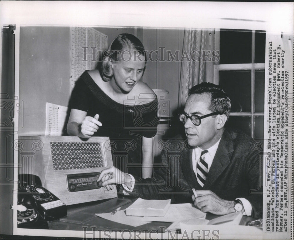 1957 Press Photo Malcelm S Ferbes New Jersey Republican