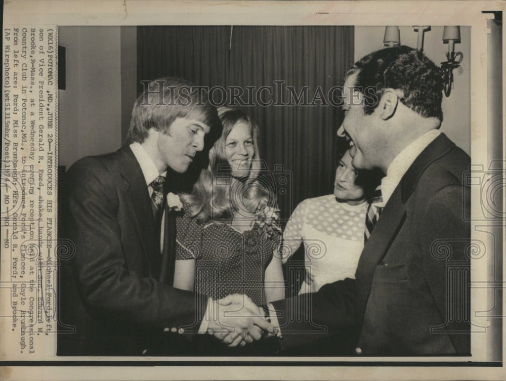 1974 Press Photo Micheal Fordf Vice President Garland R