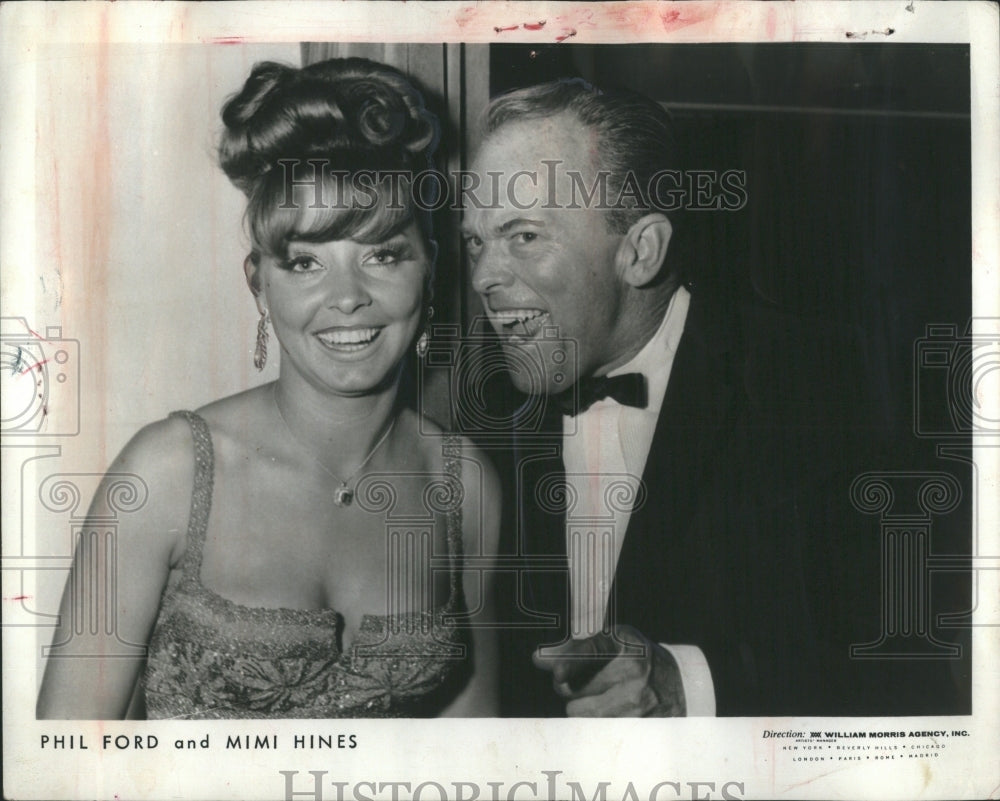 1965 Press Photo Phil Ford Mimi Hines Comedy Singing