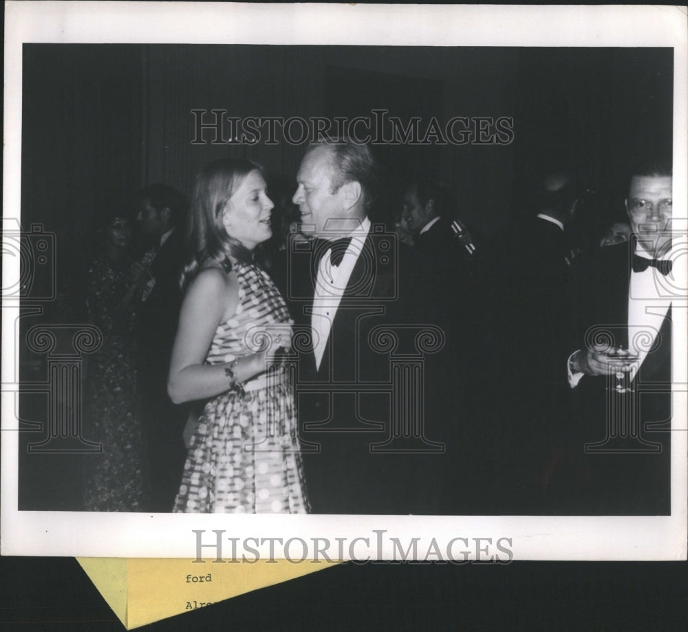 1974 Press Photo Susan Ford State Dinners Dance Event