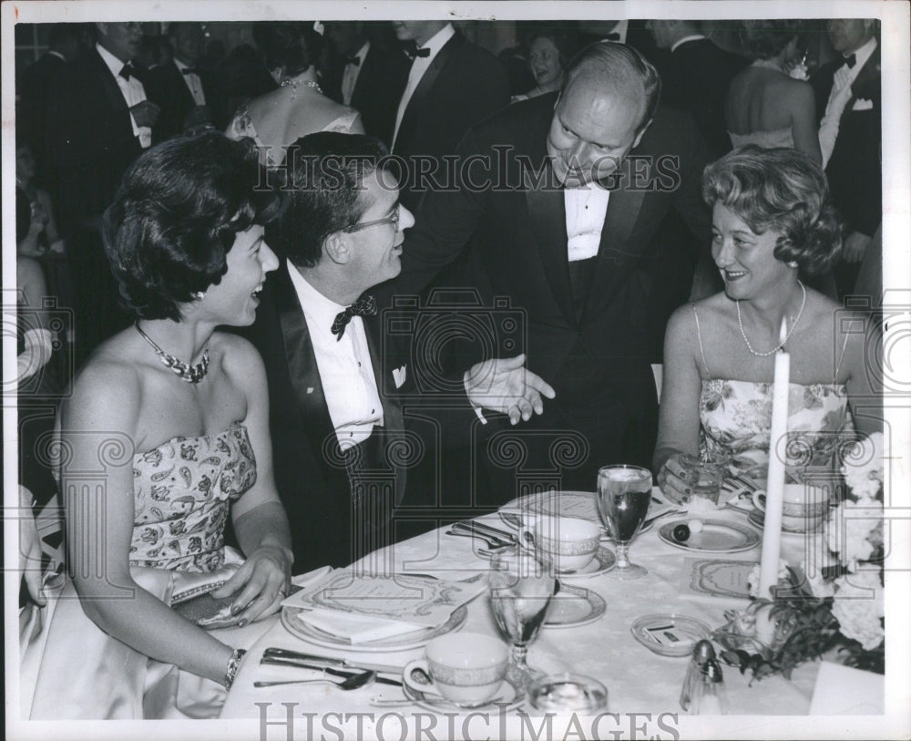 1961 Press Photo Couples Festivel CelabratE Ground