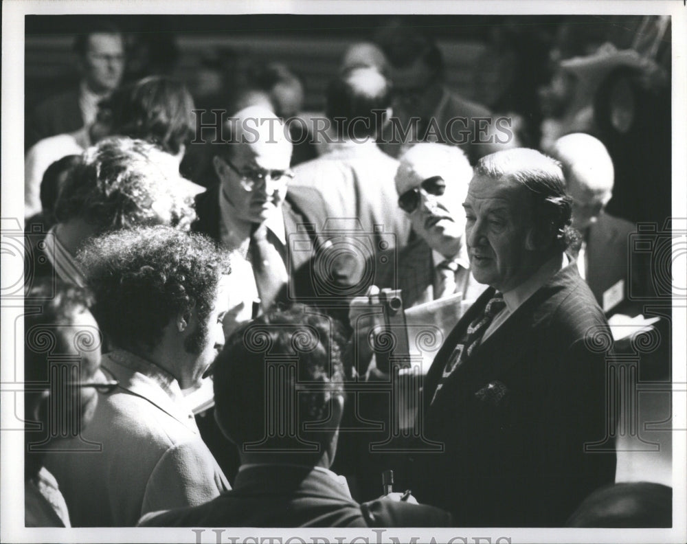 1973 Press Photo Henry Ford II Auto Industry Politics