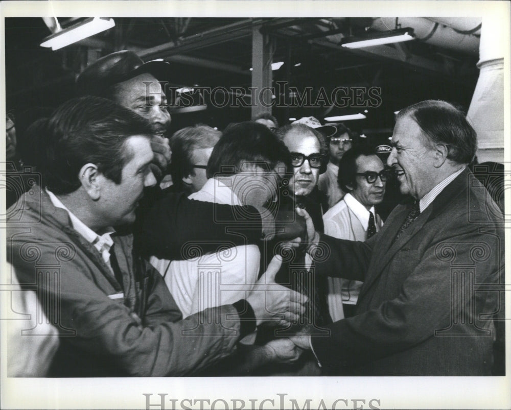 1978 Press Photo Famous people Congratulate Meet