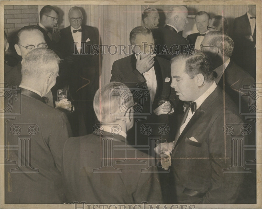 1966 Press Photo Henry Ford II Meets Detroit Mayor