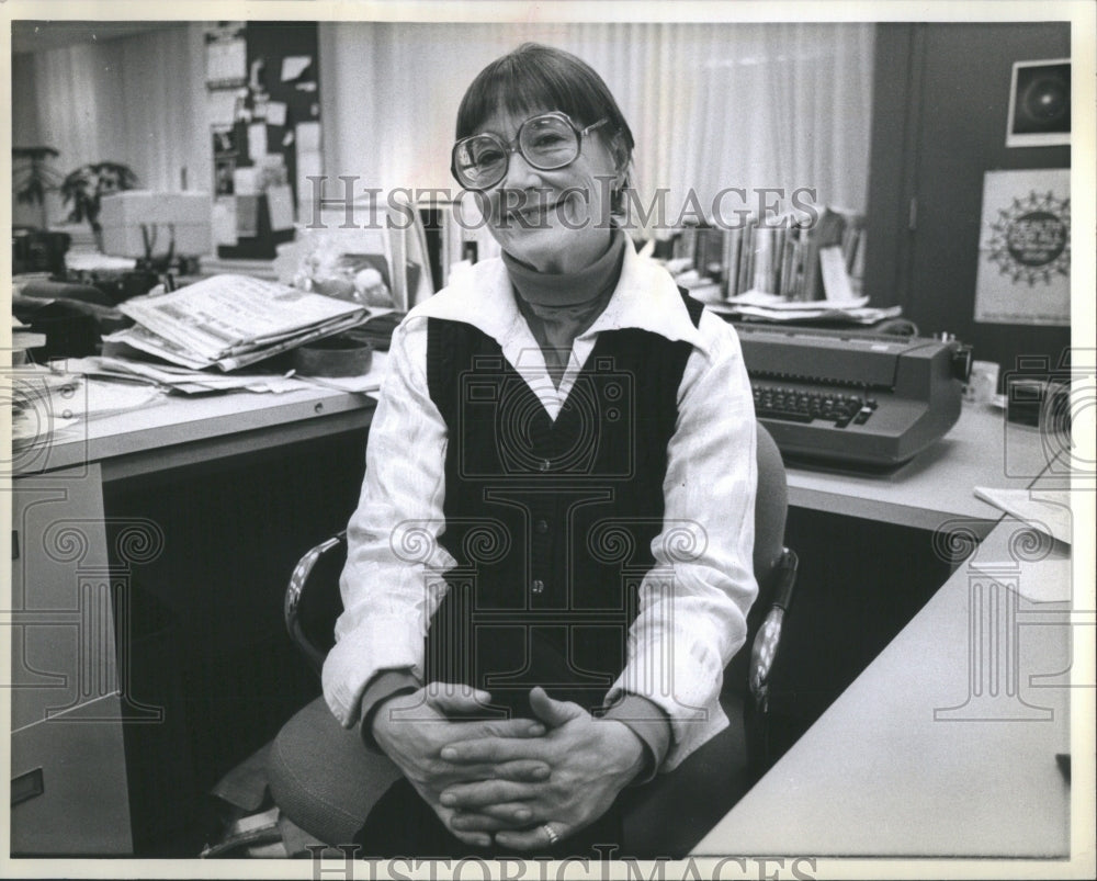 1981 Press Photo Fogel Detroit Free Press Reporter