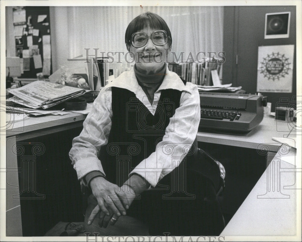 1986 Press Photo Helen Fogel Free Press Convention