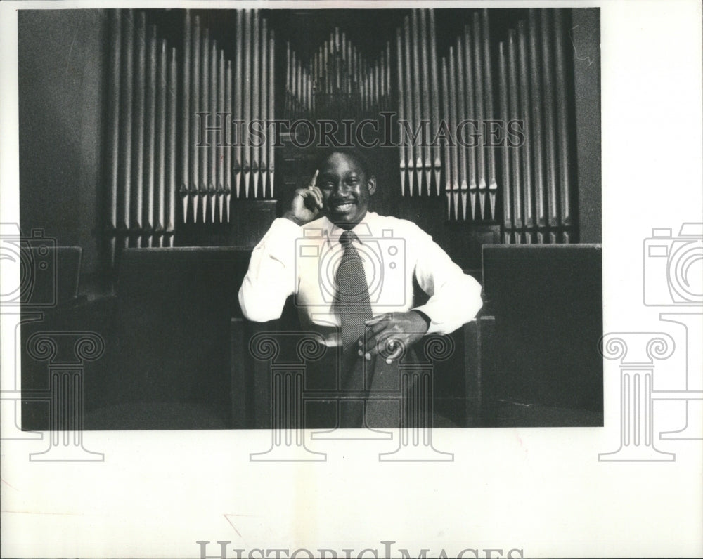 1983 Press Photo Kenneth Flowers of Morehouse College