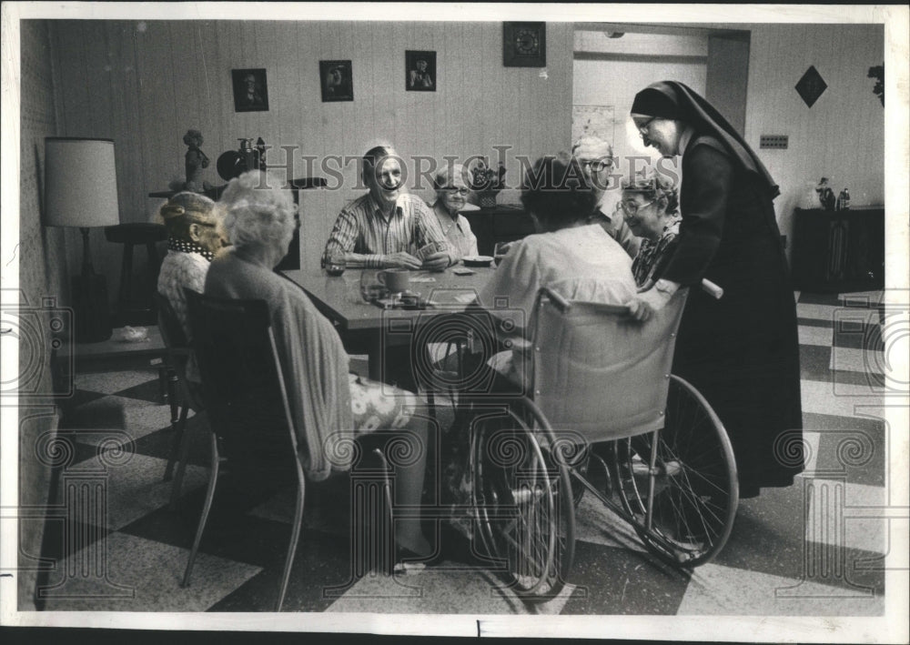 1978 Press Photo St Augustine Home Senior Citizens