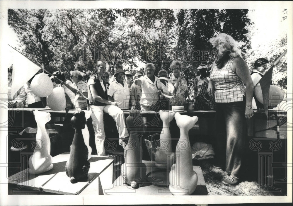 1979 Press Photo Senior Citizens Picnic