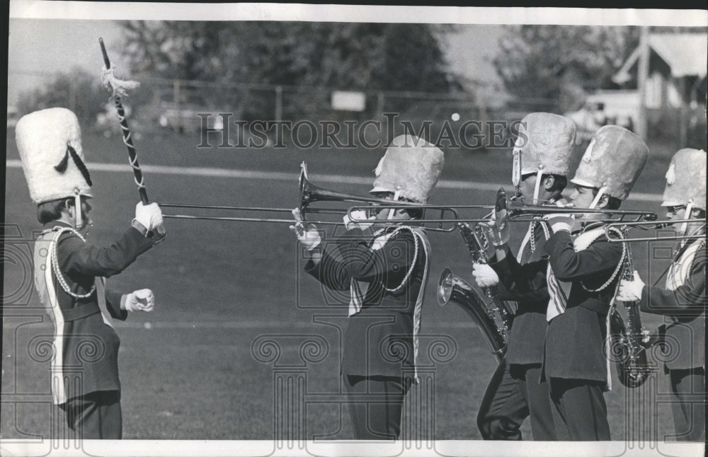 1972 Press Photo Lake Park High School Band Practice