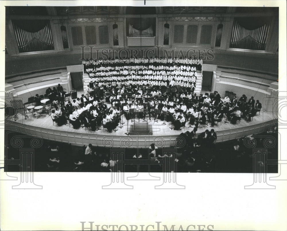 1983 Press Photo Chicago Public Schools Concert Band