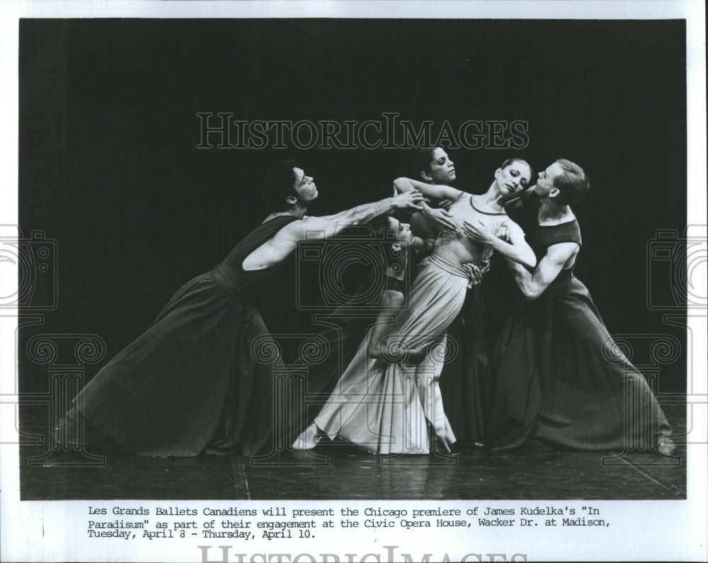 1989 Press Photo Grands Ballet Chicago James Kudelka