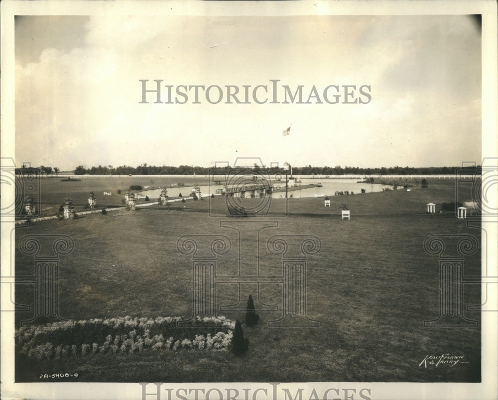 1928 Press Photo Atificial lake