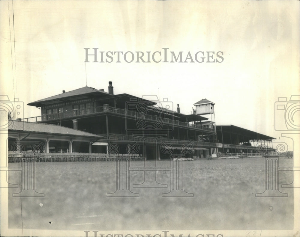 1936 Press Photo View Lincoln House Grand Field Stand