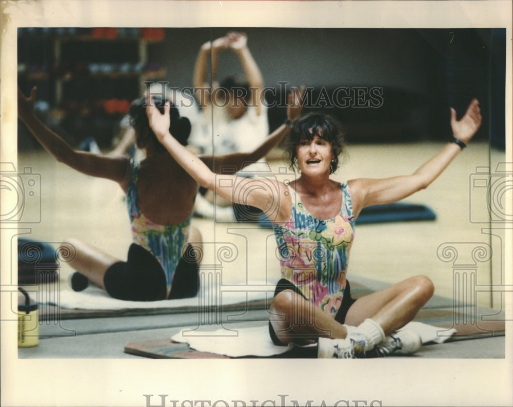 1998 Press Photo Dede Diehi Aerobics Lehmann Sports