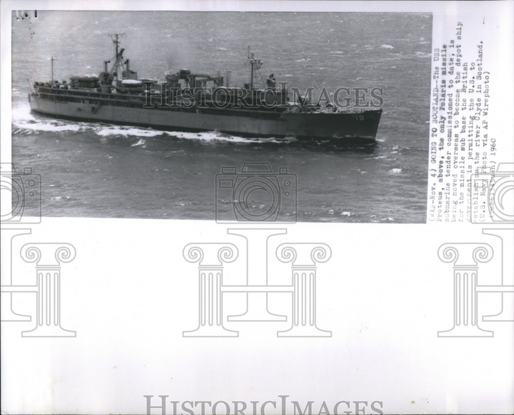 1960 Press Photo USS Proteus