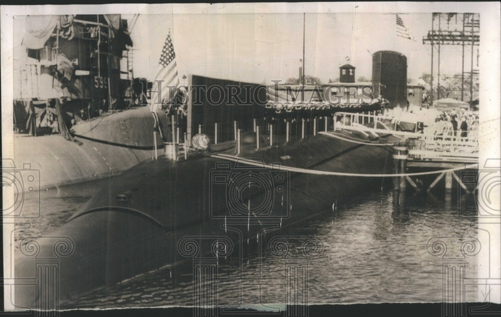 1959 Press Photo World&#39;s larges submarine