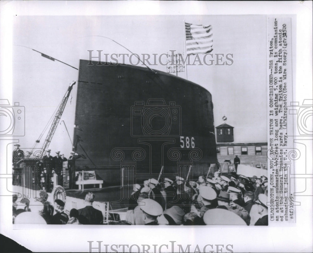 1959 Press Photo USS Triton