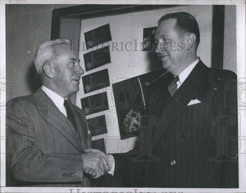 1948 Press Photo L Scheele US Surgeron Gen Dr T Parran