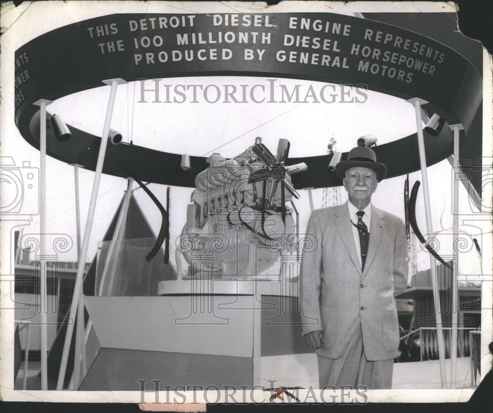 1957 Press Photo Charles Stewart Mott General Motors