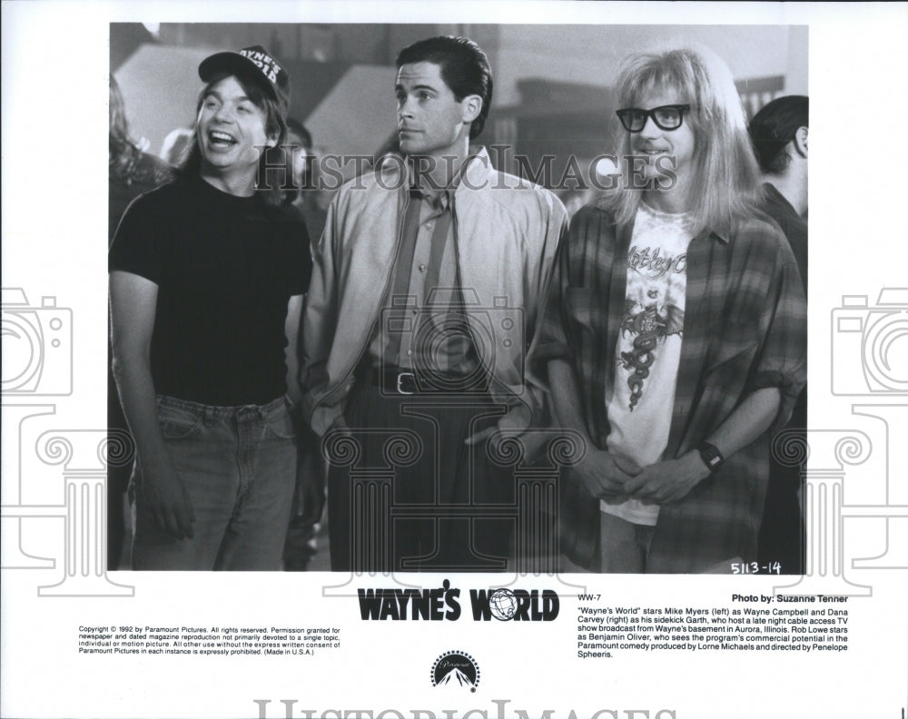 1992 Press Photo Mike Myers Wayne&#39;s World