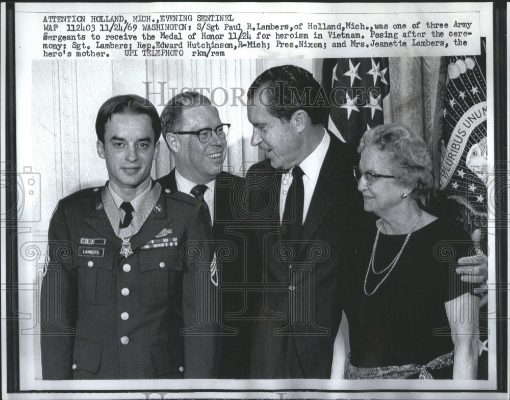 1969 Press Photo aulof Holl Mich Army Vientam