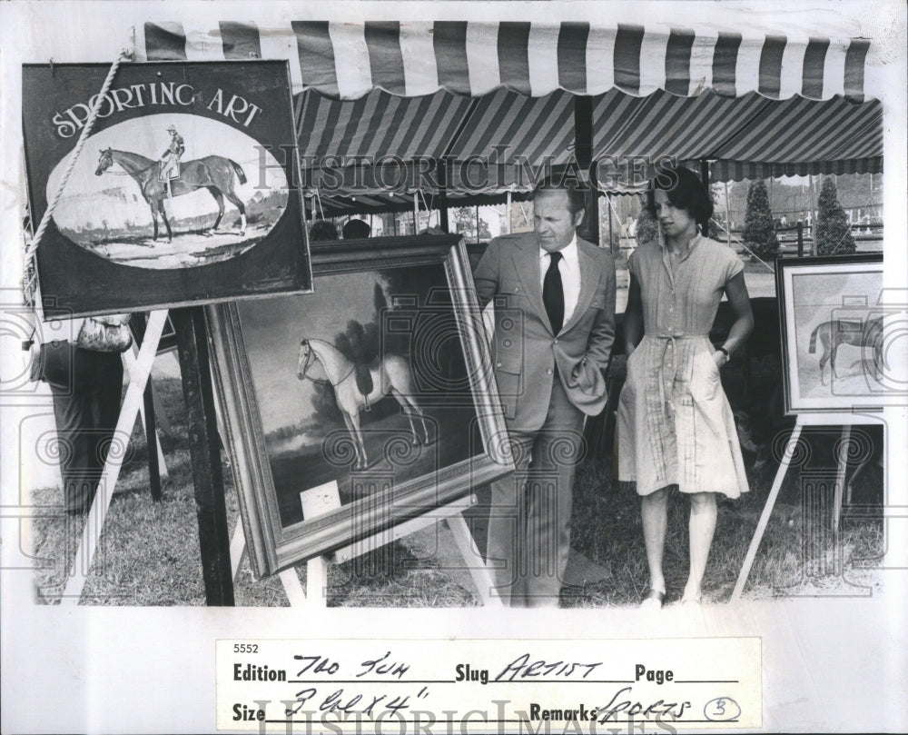 1975 Press Photo Bloomfield Open Hunt Sporting Art