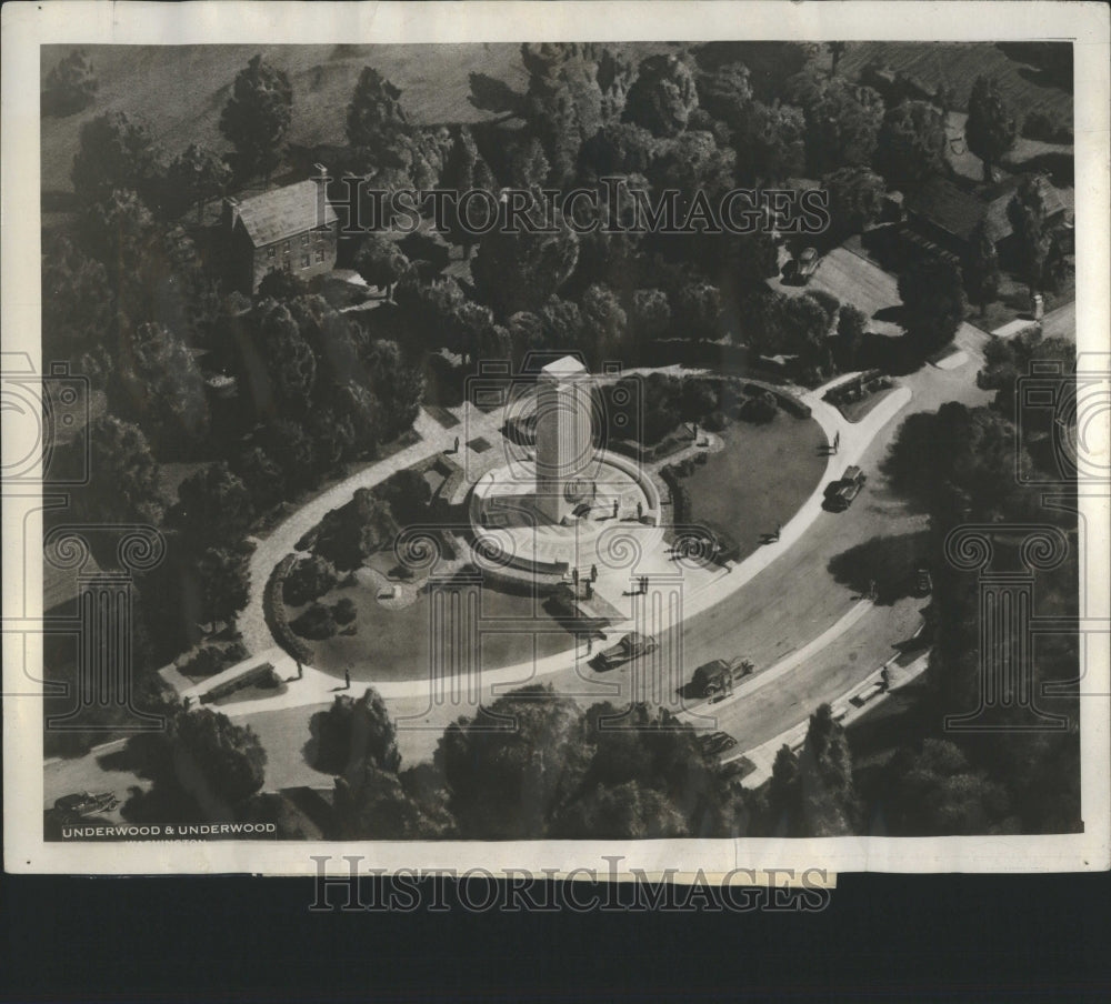 1932 Press Photo Civil War Memorials Architects