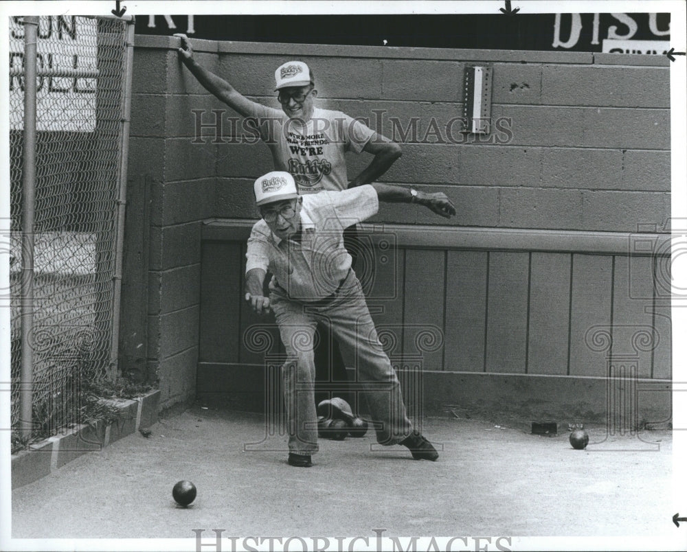 1982 Press Photo Bocci Randy Bishop