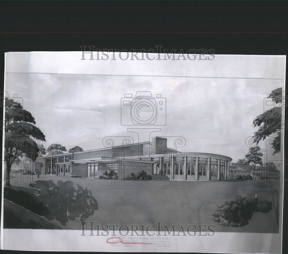 1952 Press Photo Jerry Tyler Student Center Palace